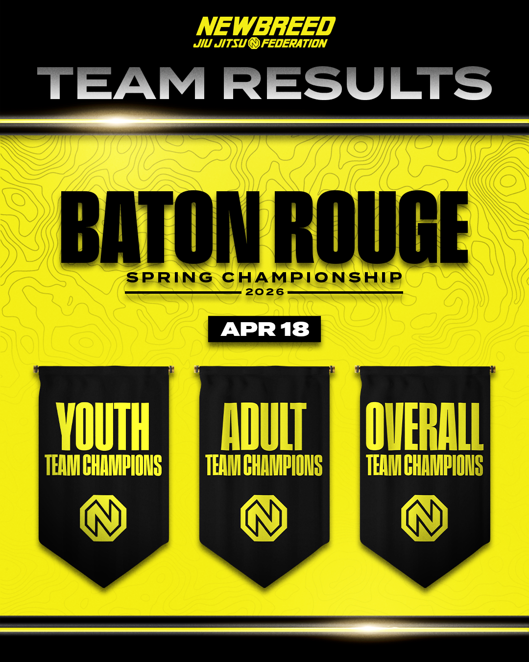 Newbreed tournament ad — week 11 team results